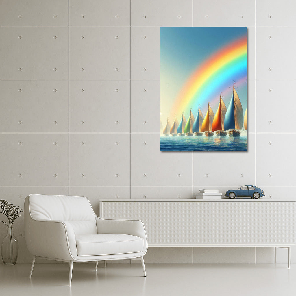 Sailboats under the Rainbow: Sea Breeze and Colors