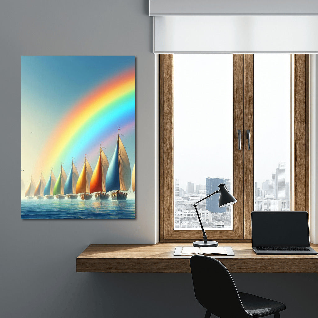 Sailboats under the Rainbow: Sea Breeze and Colors