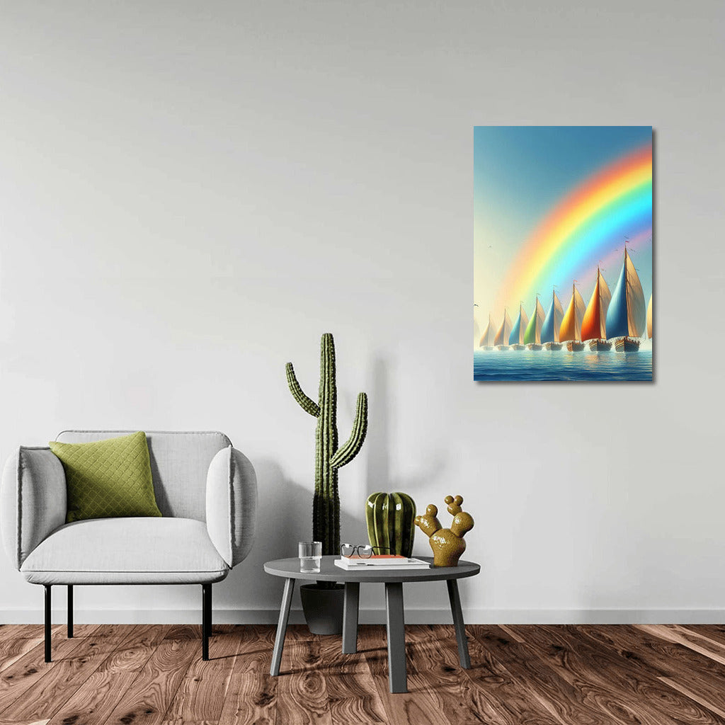 Sailboats under the Rainbow: Sea Breeze and Colors