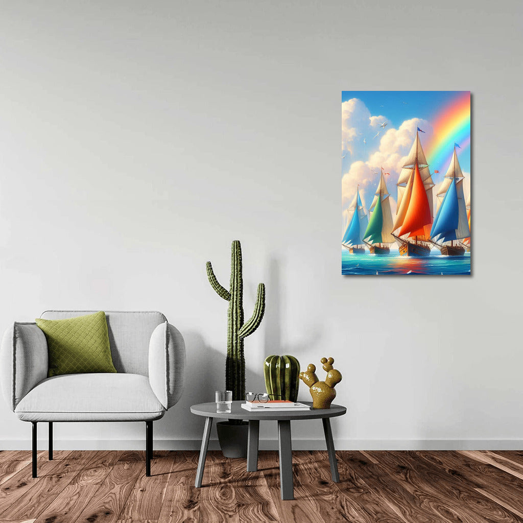 Sailboats Under the Rainbow: Sloops Sea 2 – Freedom in Seascapes