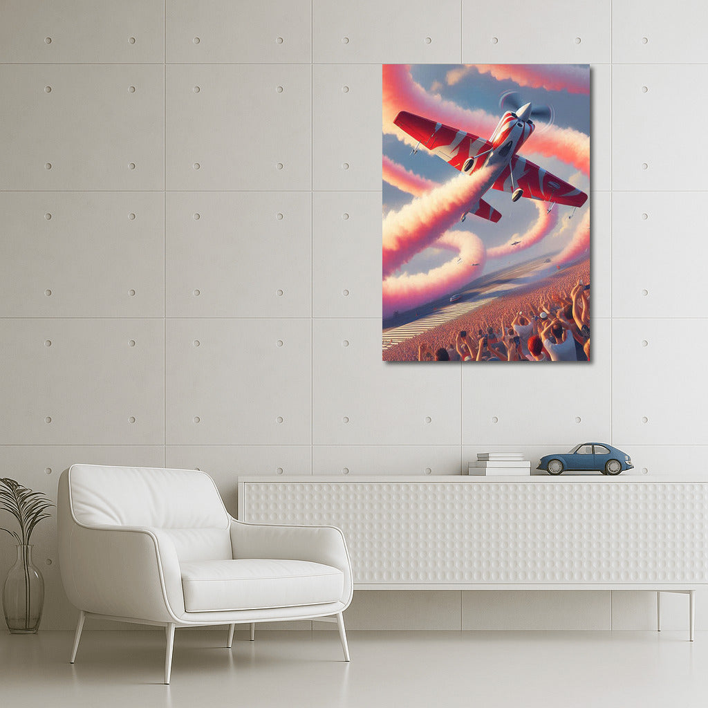 StuntAerobatic Aircraft: Air Show on the Runway