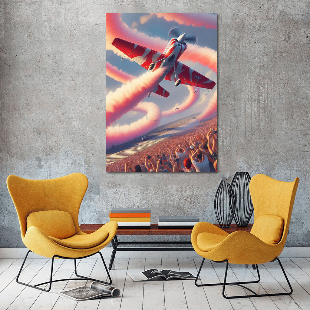 StuntAerobatic Aircraft: Air Show on the Runway