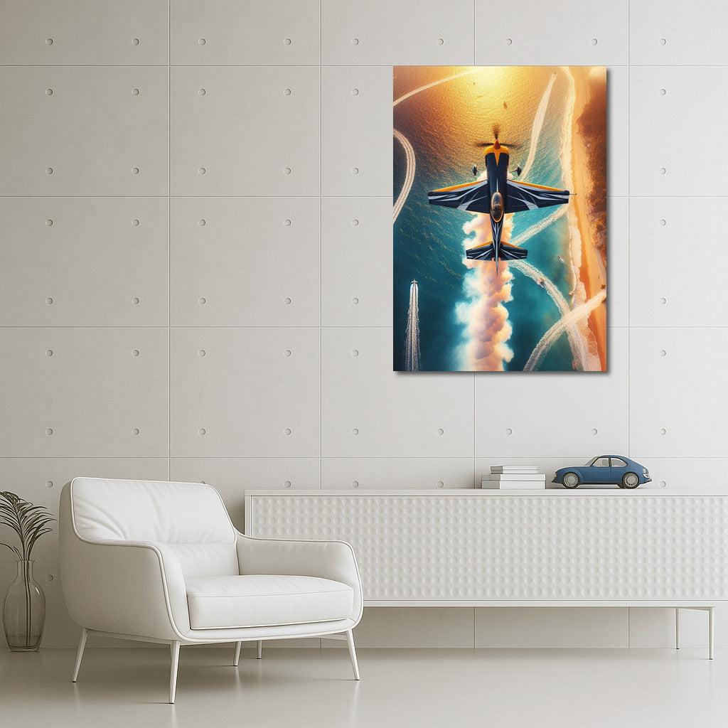 StuntAerobatic Aircraft Ocean: Thrilling Maneuvers Over the Ocean