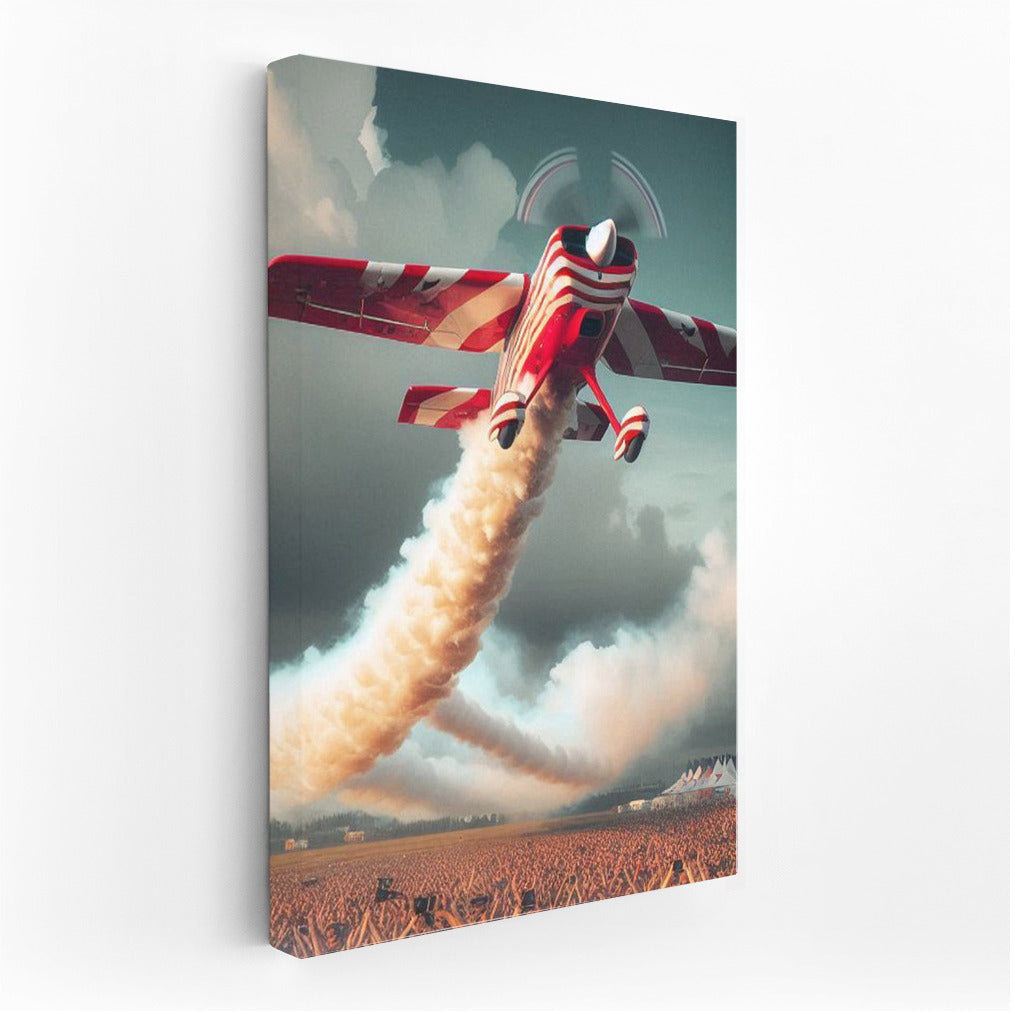 Aerial Dance: Acrobatic Plane in the Sky