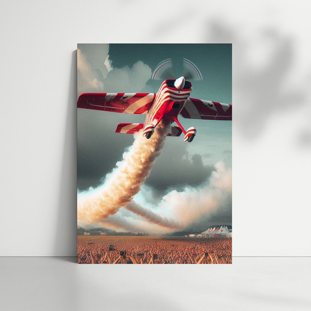 Aerial Dance: Acrobatic Plane in the Sky