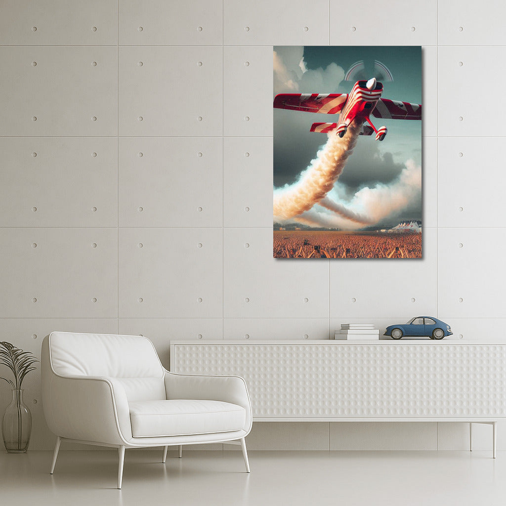 Aerial Dance: Acrobatic Plane in the Sky