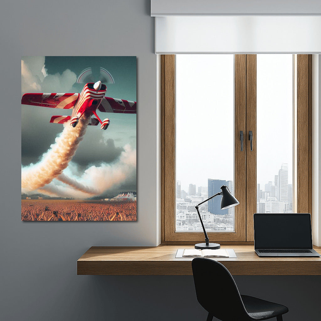 Aerial Dance: Acrobatic Plane in the Sky