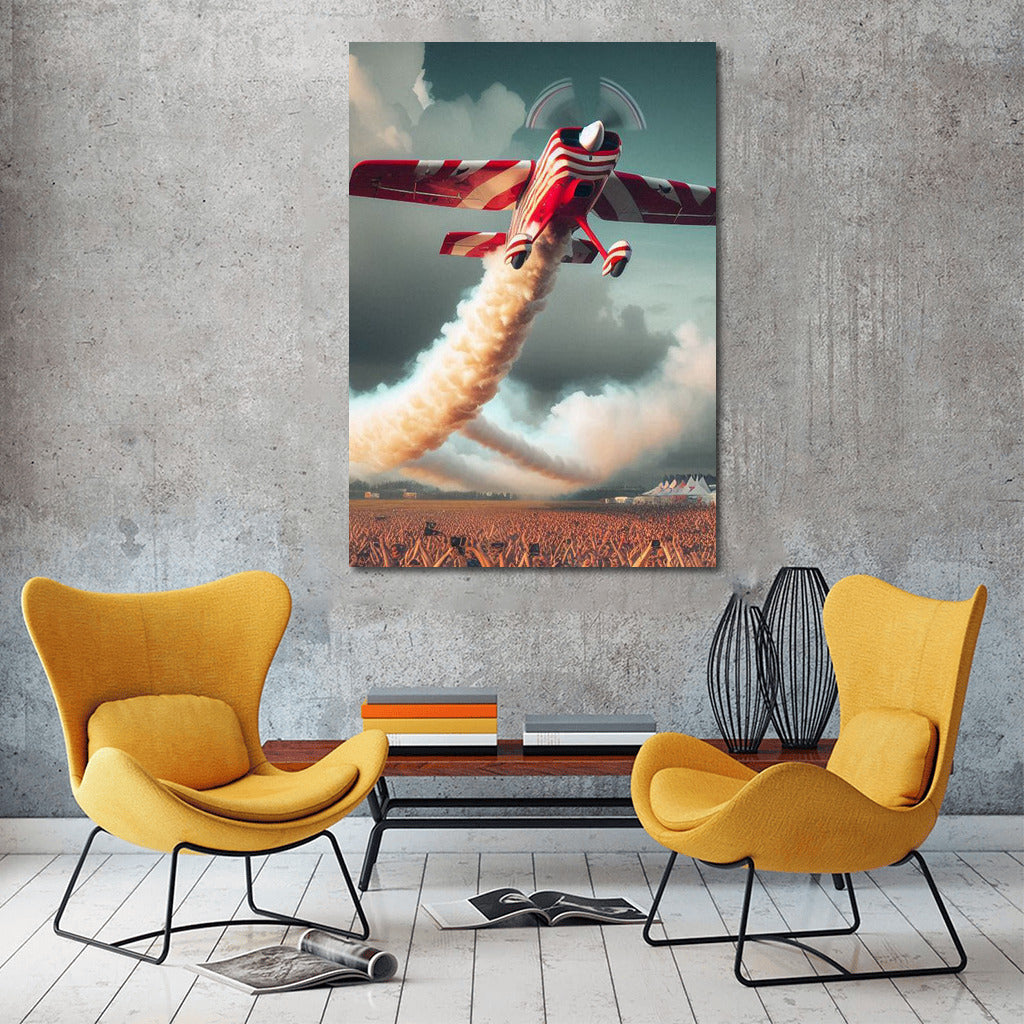 Aerial Dance: Acrobatic Plane in the Sky