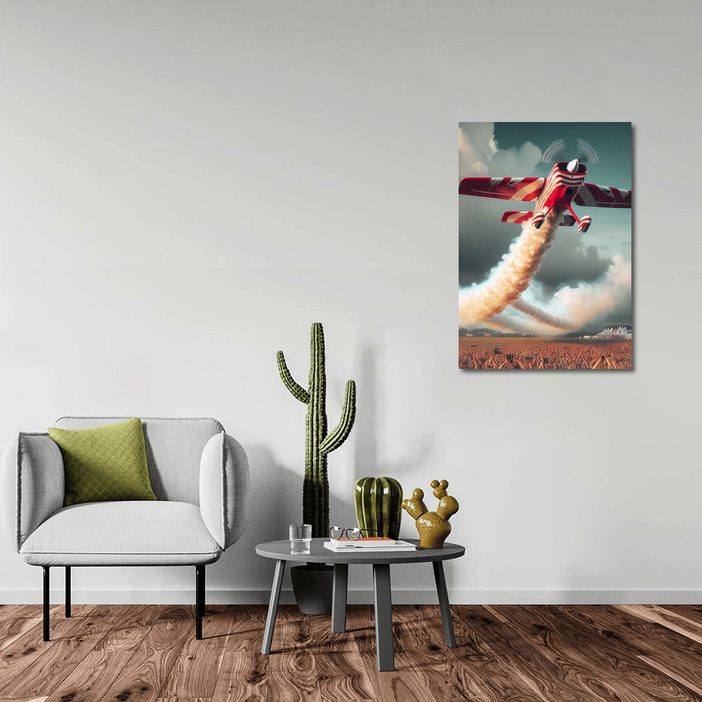 Aerial Dance: Acrobatic Plane in the Sky