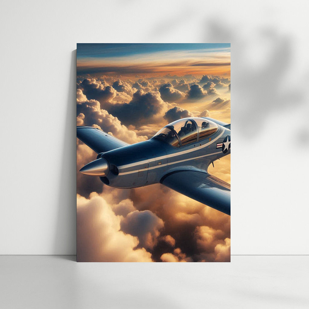 Inspiration in Flight: Simulator Airplane Among the Clouds