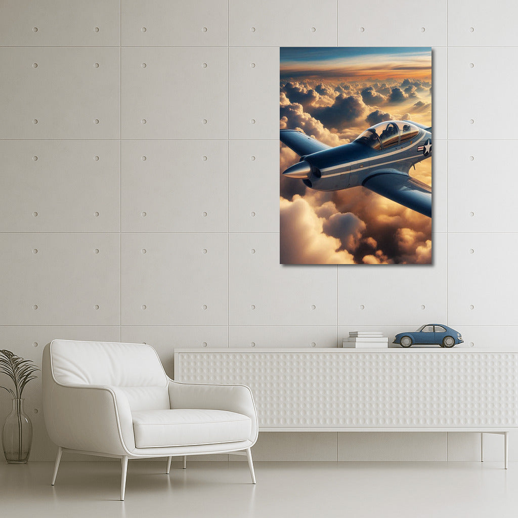 Inspiration in Flight: Simulator Airplane Among the Clouds