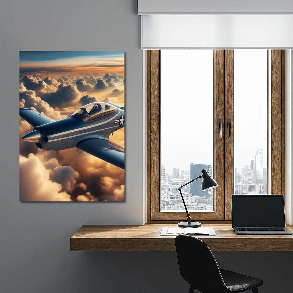 Inspiration in Flight: Simulator Airplane Among the Clouds