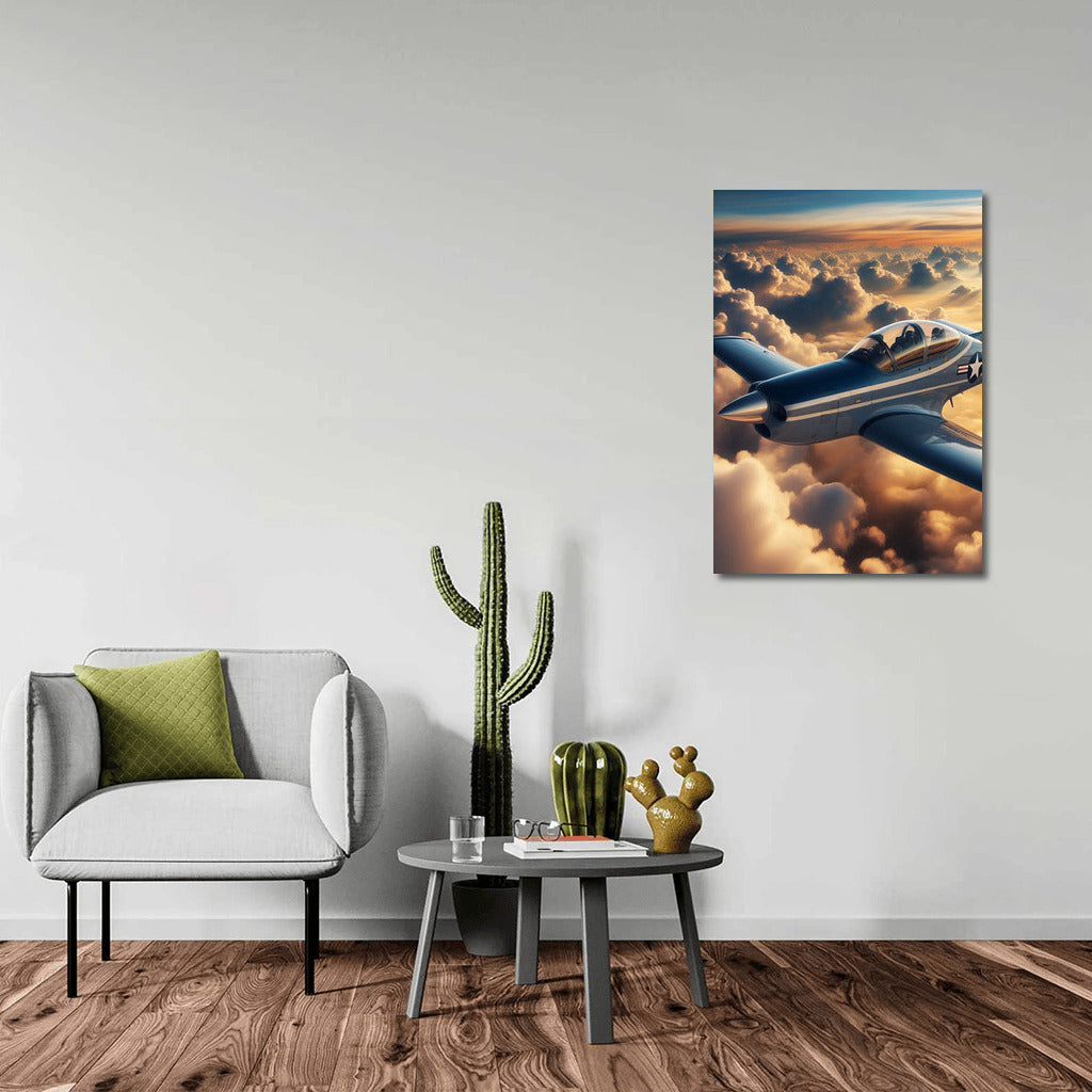 Inspiration in Flight: Simulator Airplane Among the Clouds