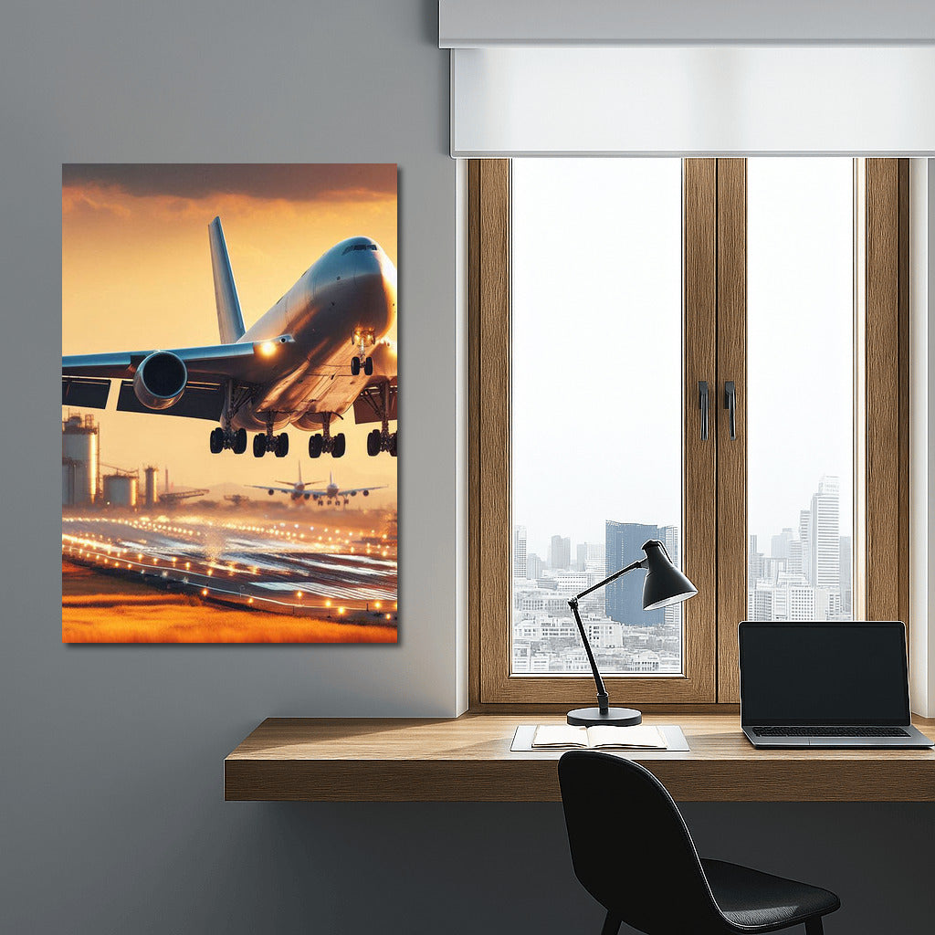 Tanker Plane Takeoff: Power Over the Runway