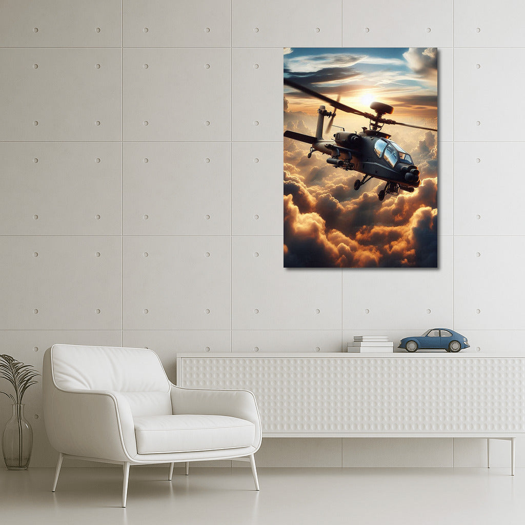 Helicopter in the Clouds: Dynamics and Power of the Sky