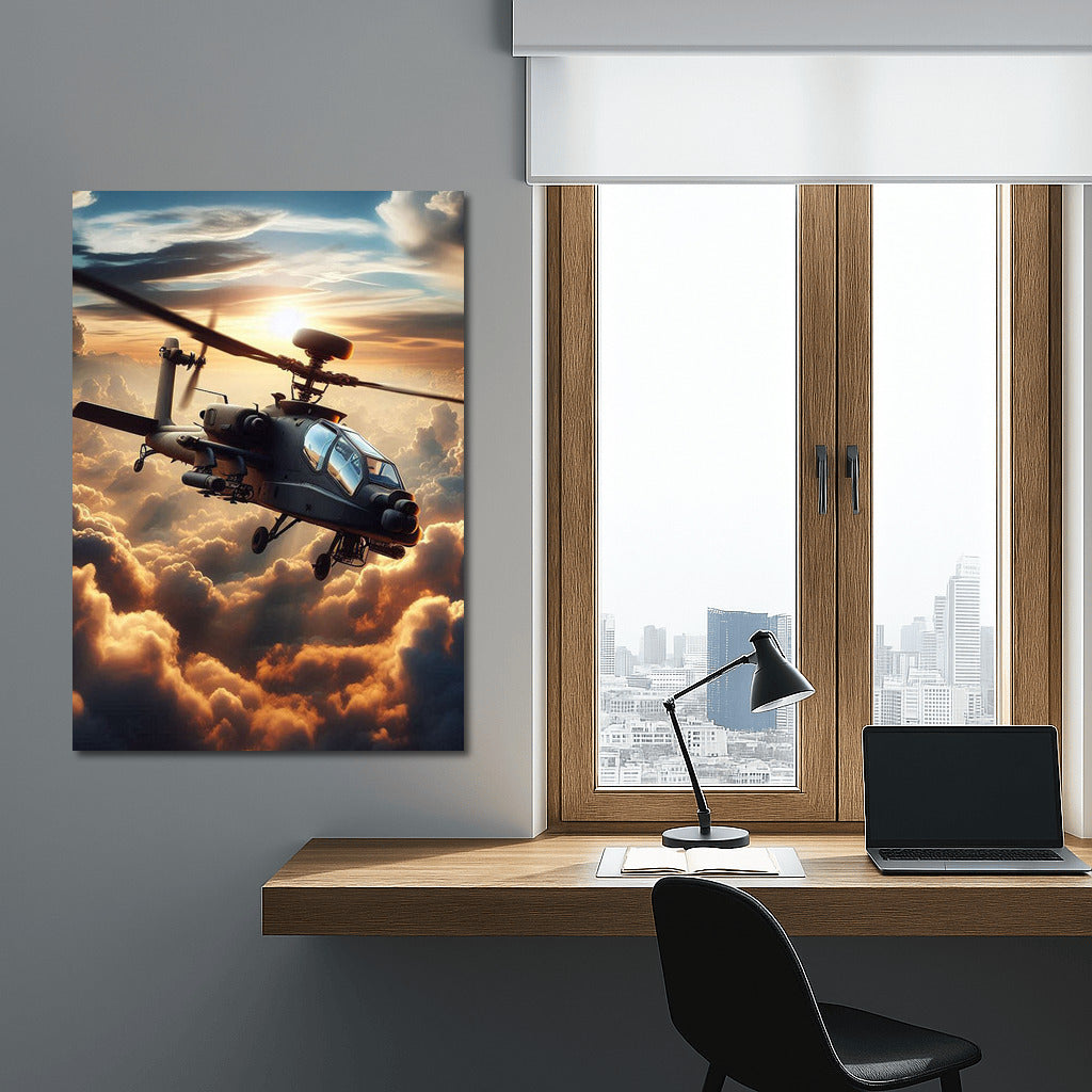 Helicopter in the Clouds: Dynamics and Power of the Sky