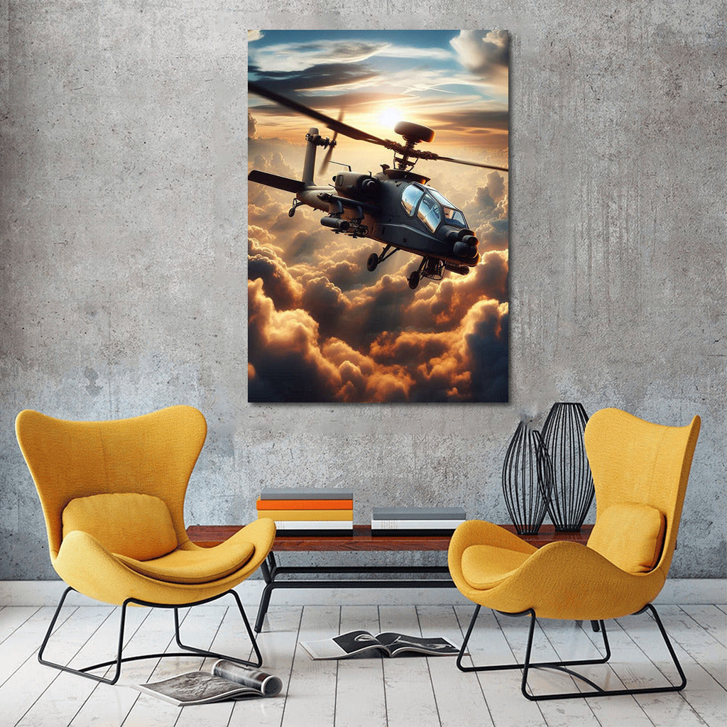 Helicopter in the Clouds: Dynamics and Power of the Sky