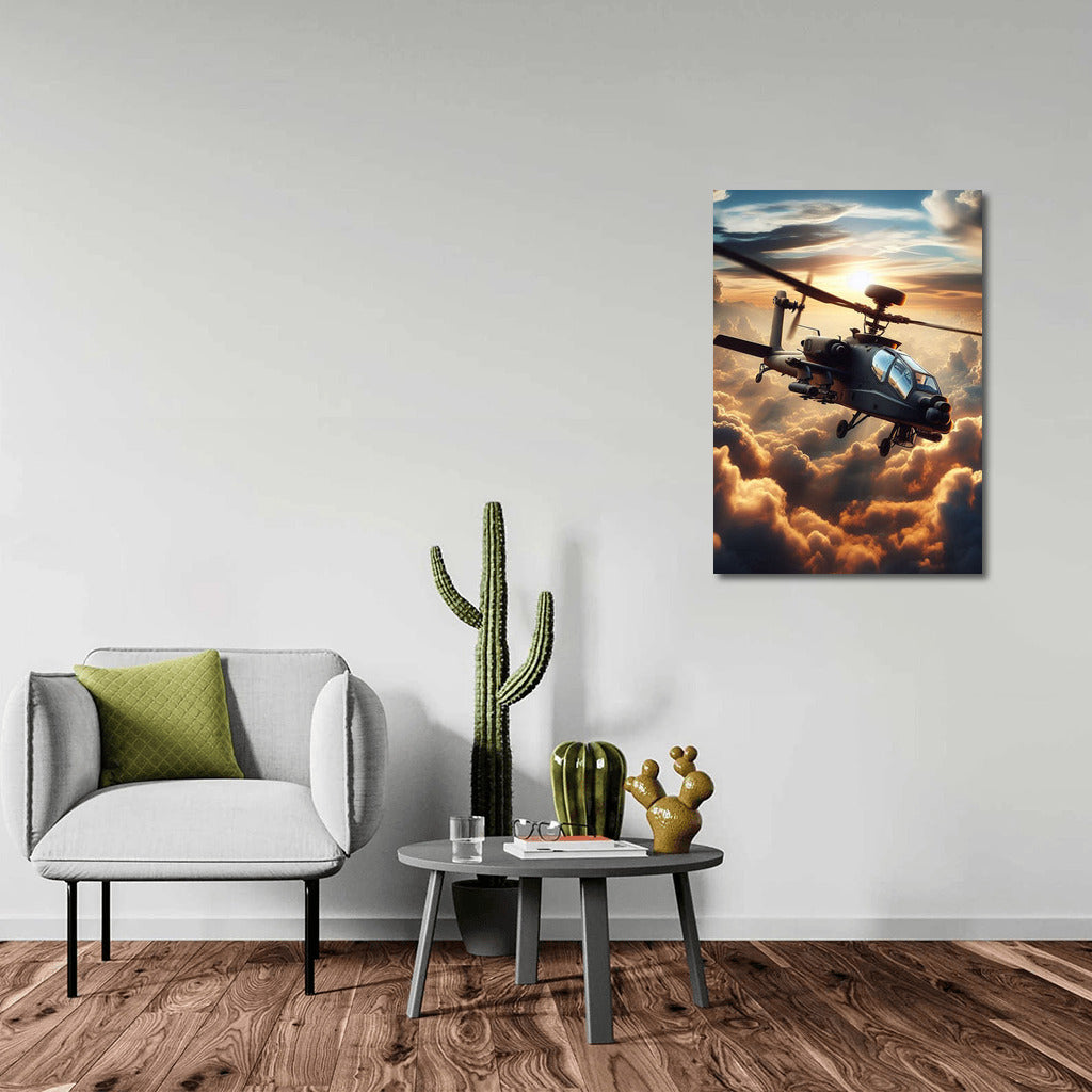 Helicopter in the Clouds: Dynamics and Power of the Sky