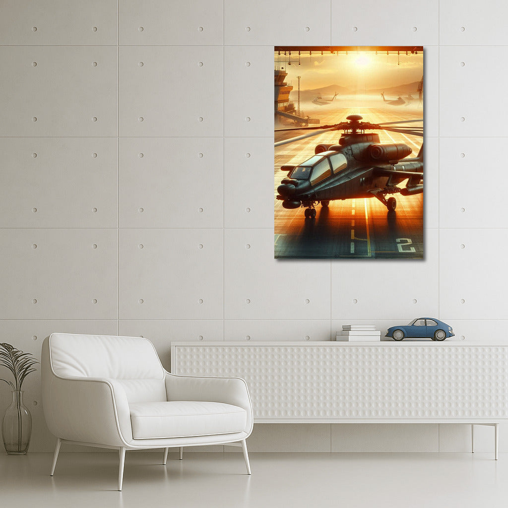 Helicopter Sunset: Airport Adventures