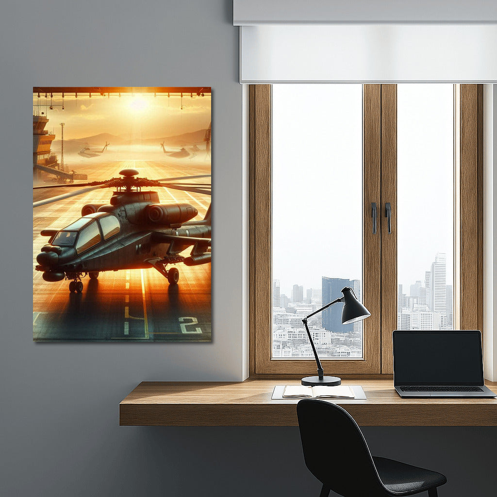 Helicopter Sunset: Airport Adventures