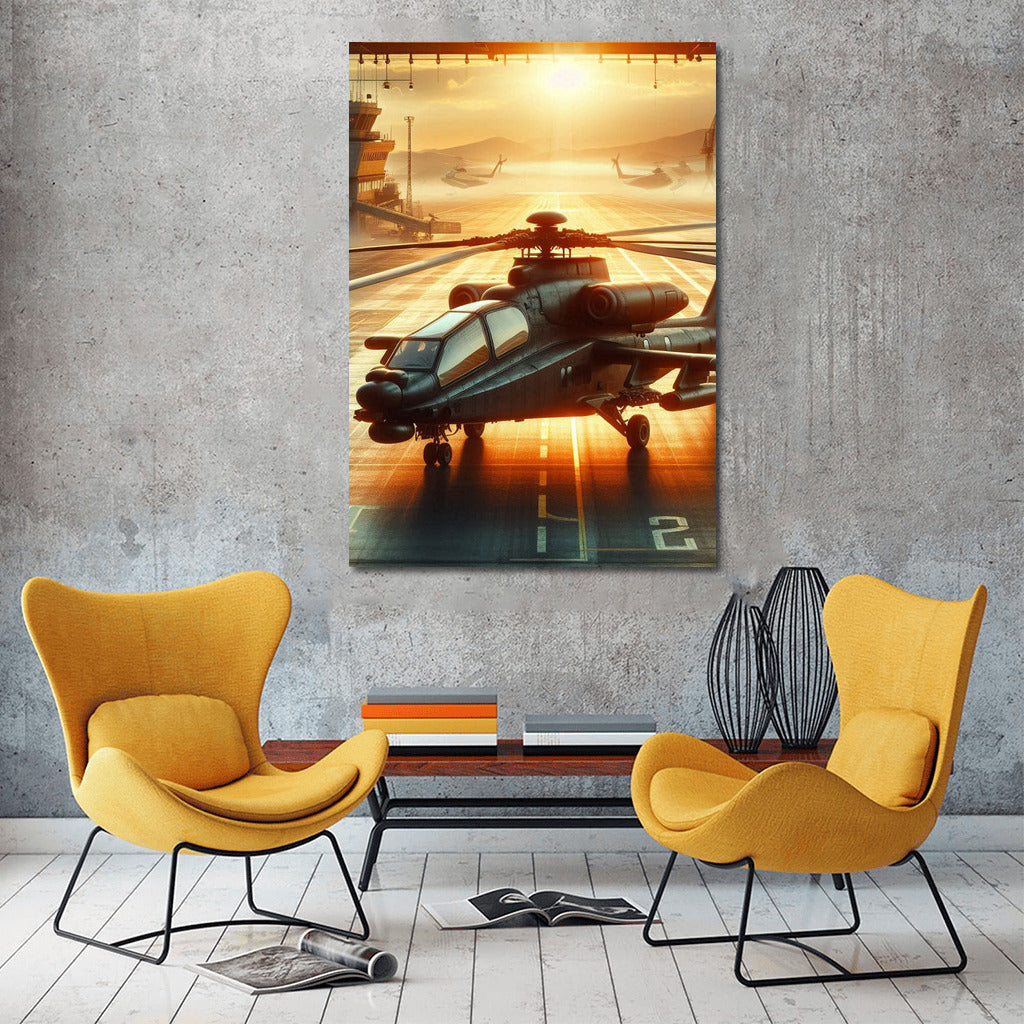 Helicopter Sunset: Airport Adventures