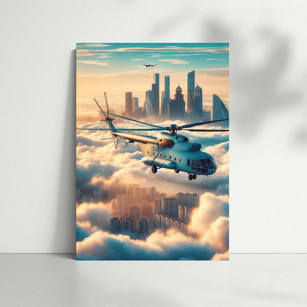 Transport Helicopters in the Clouds: Dreams Above the City