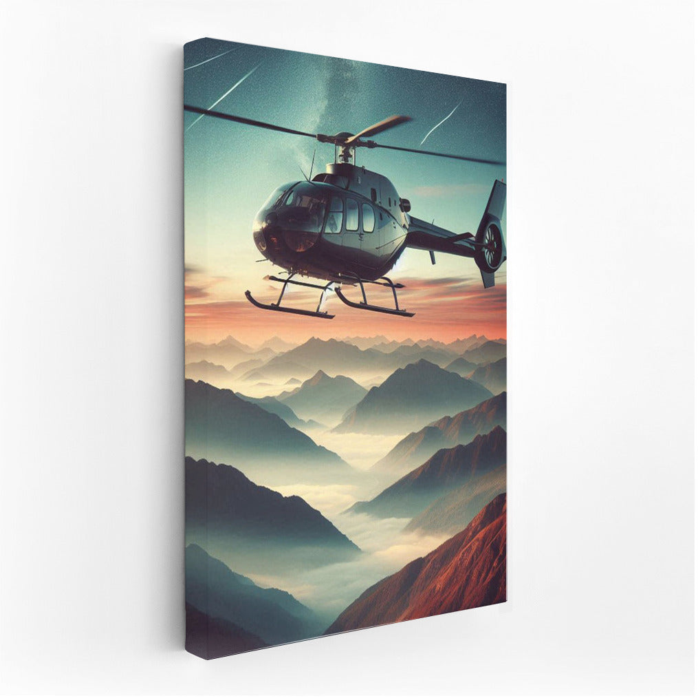 Helicopter over Mountain Peaks: Dynamics of the Sky