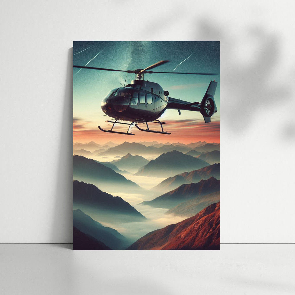 Helicopter over Mountain Peaks: Dynamics of the Sky