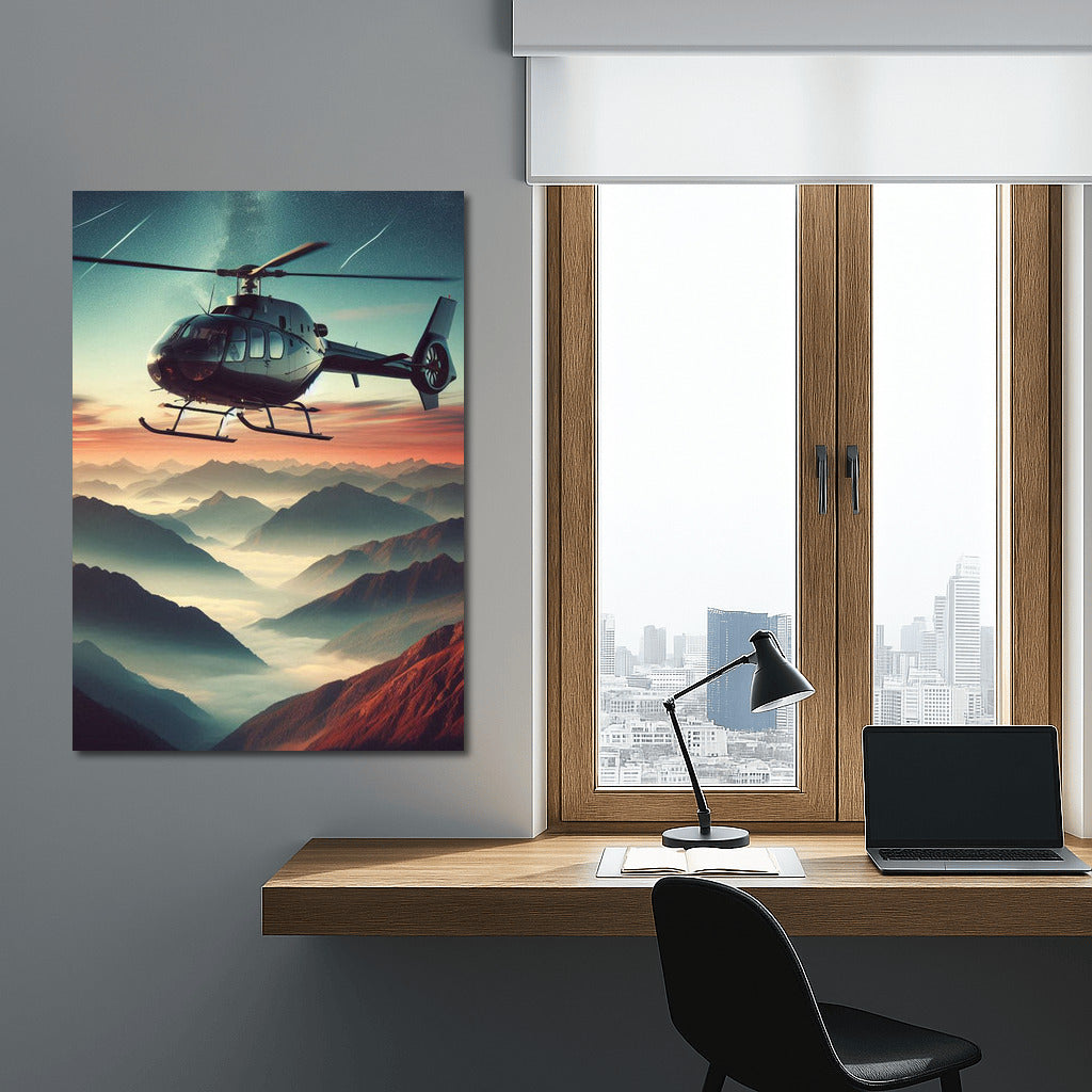 Helicopter over Mountain Peaks: Dynamics of the Sky