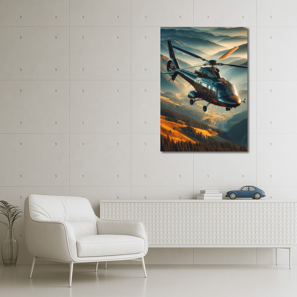 Freedom in the Sky: Helicopter in Flight