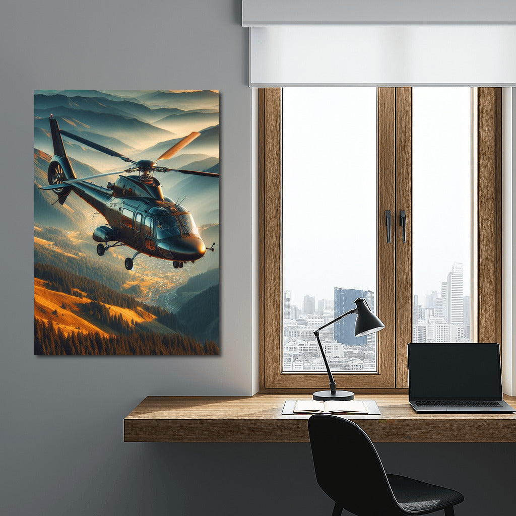Freedom in the Sky: Helicopter in Flight