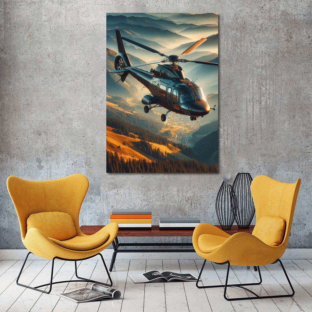 Freedom in the Sky: Helicopter in Flight