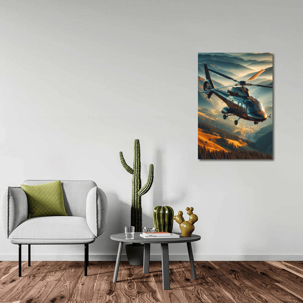 Freedom in the Sky: Helicopter in Flight