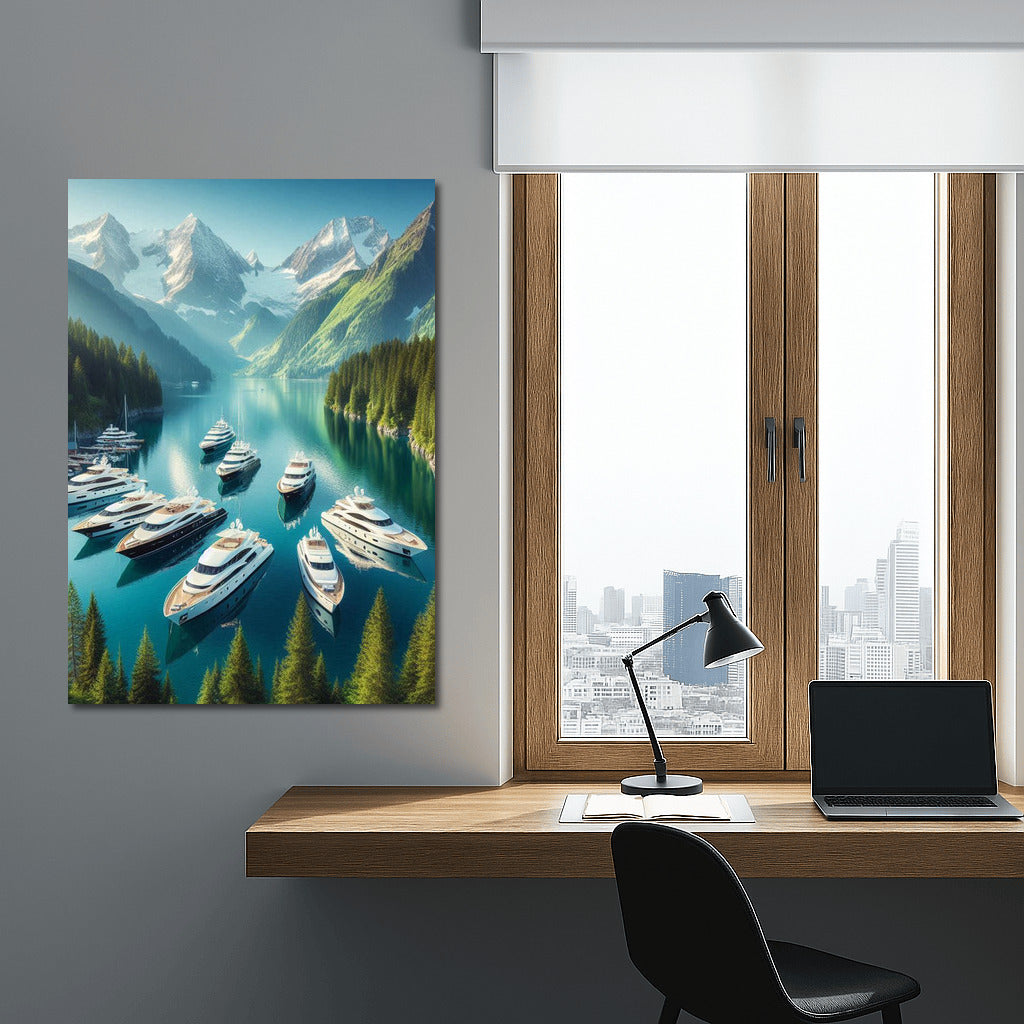 Harmony of Yachts in the Embrace of Mountains: Yachts Harbor 3