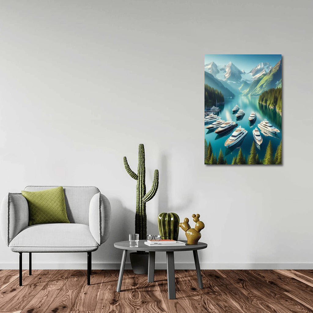 Harmony of Yachts in the Embrace of Mountains: Yachts Harbor 3