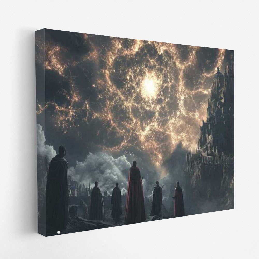 Shadows Under an Evil Sky: Dark Fantasy Castle