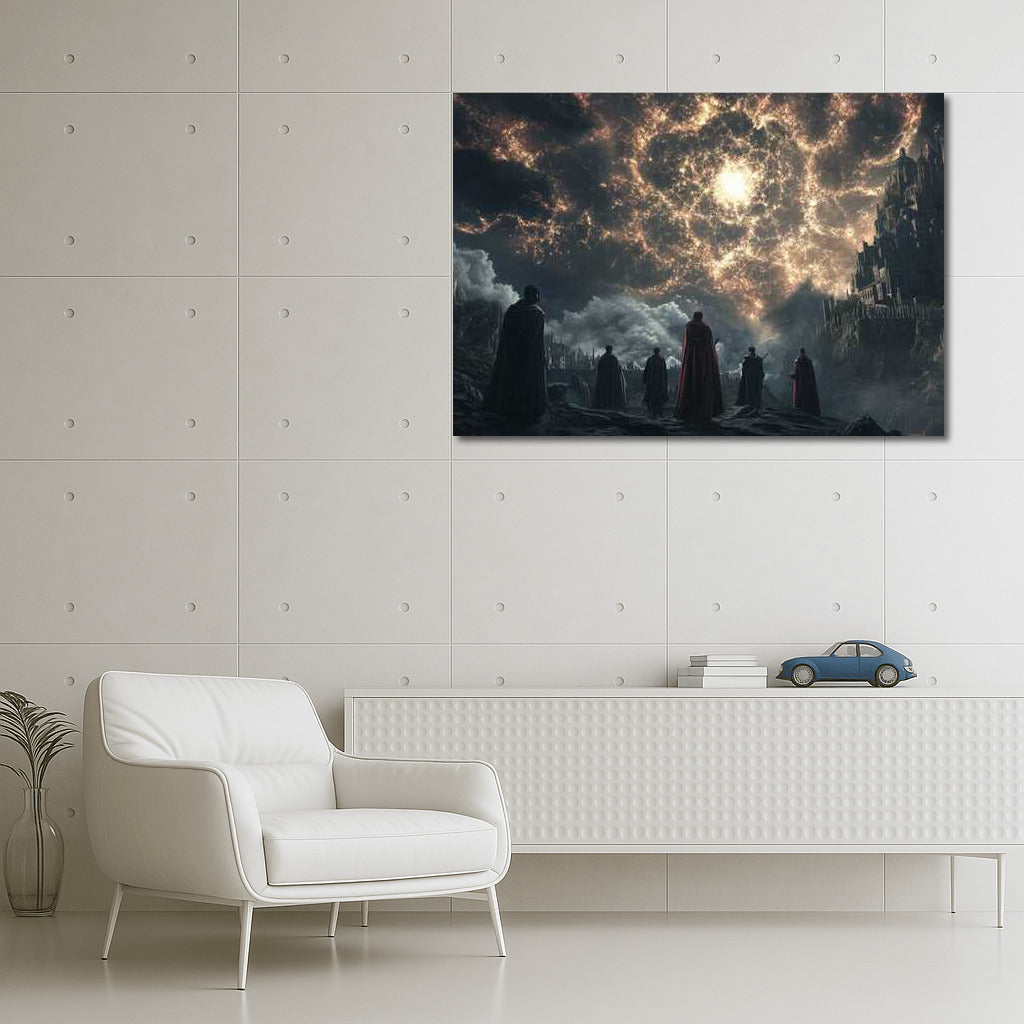 Shadows Under an Evil Sky: Dark Fantasy Castle