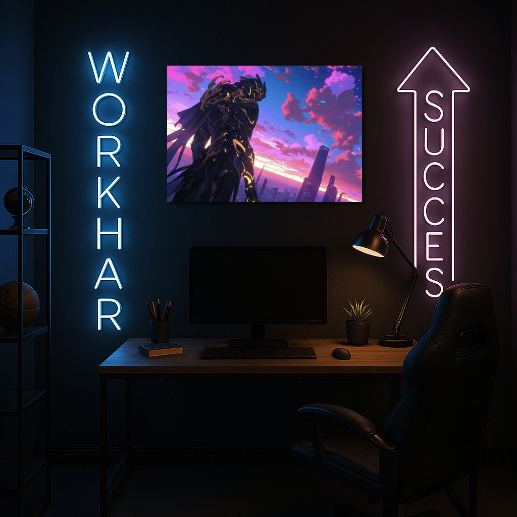 Neon Guardian: Dive into the Dark Fantasy World