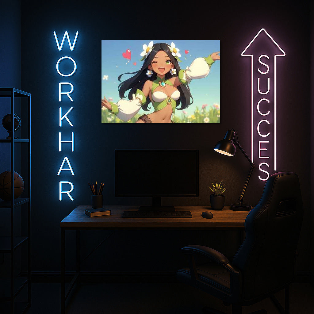 Bright Garden of Fantasy: Elven Maiden in the Magical World