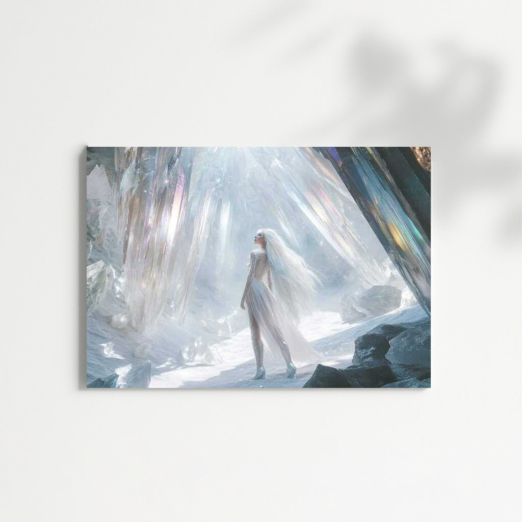 Crystal Fantasy: Mysterious Figure in the Glow