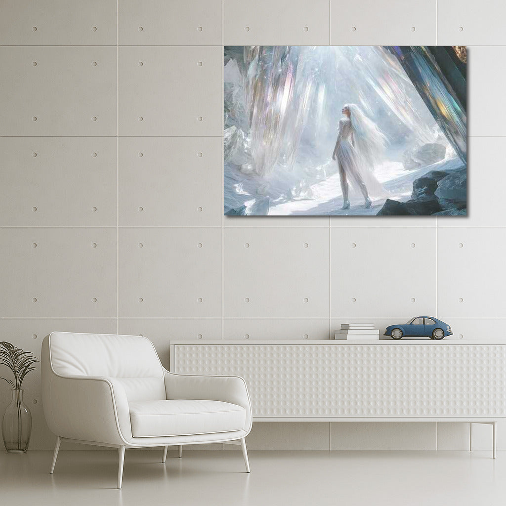 Crystal Fantasy: Mysterious Figure in the Glow