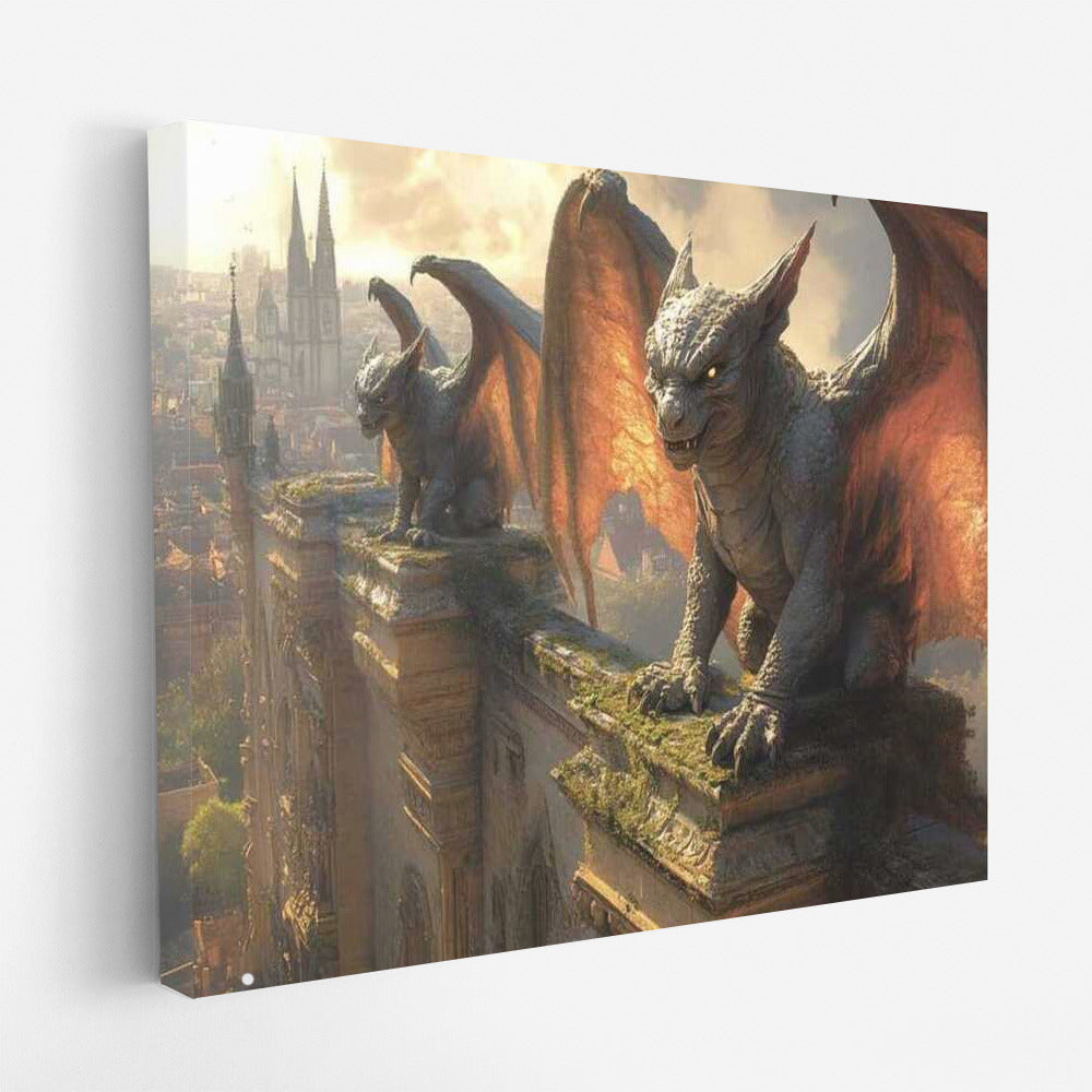 Gargoyle Guardians: Fantasy World of Ancient City