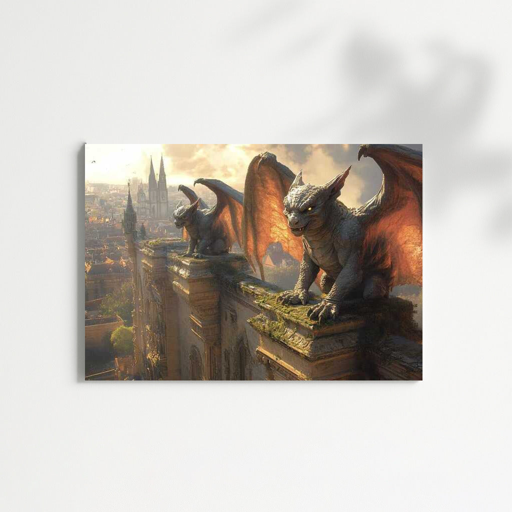 Gargoyle Guardians: Fantasy World of Ancient City