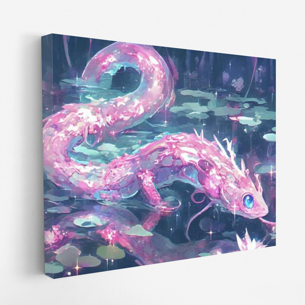 Fantasy on the Pink Lake: Journey of the Magical Creature