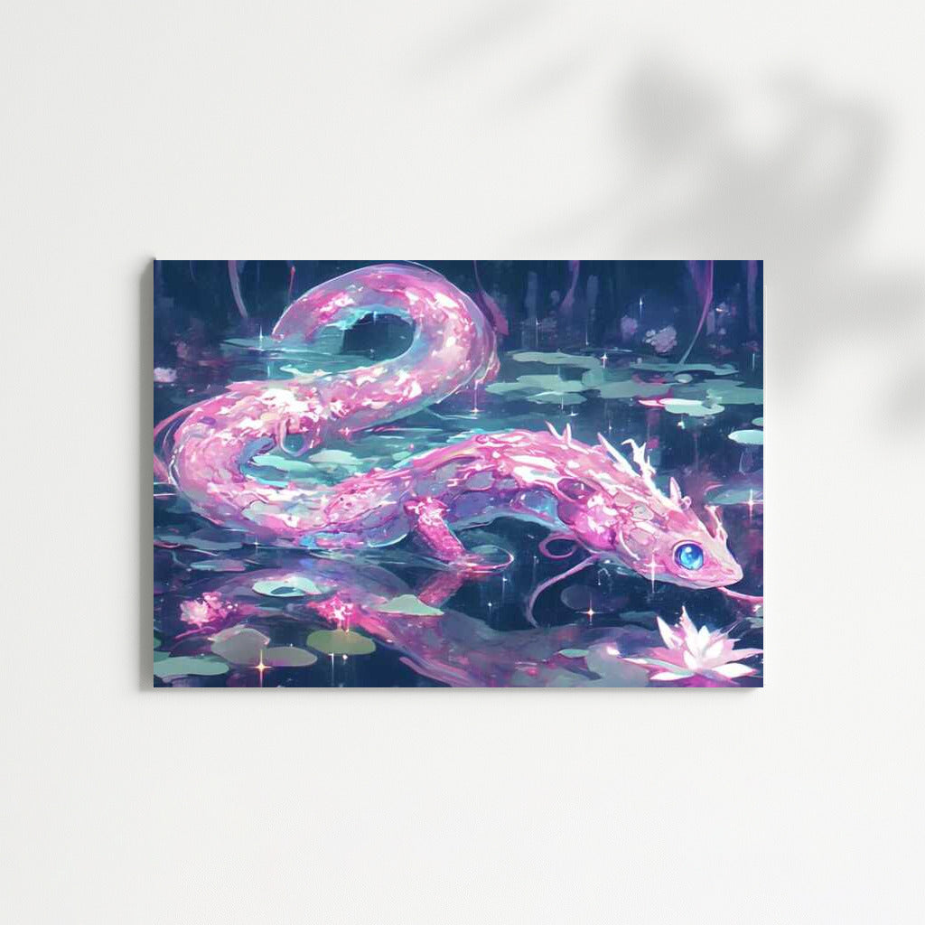 Fantasy on the Pink Lake: Journey of the Magical Creature