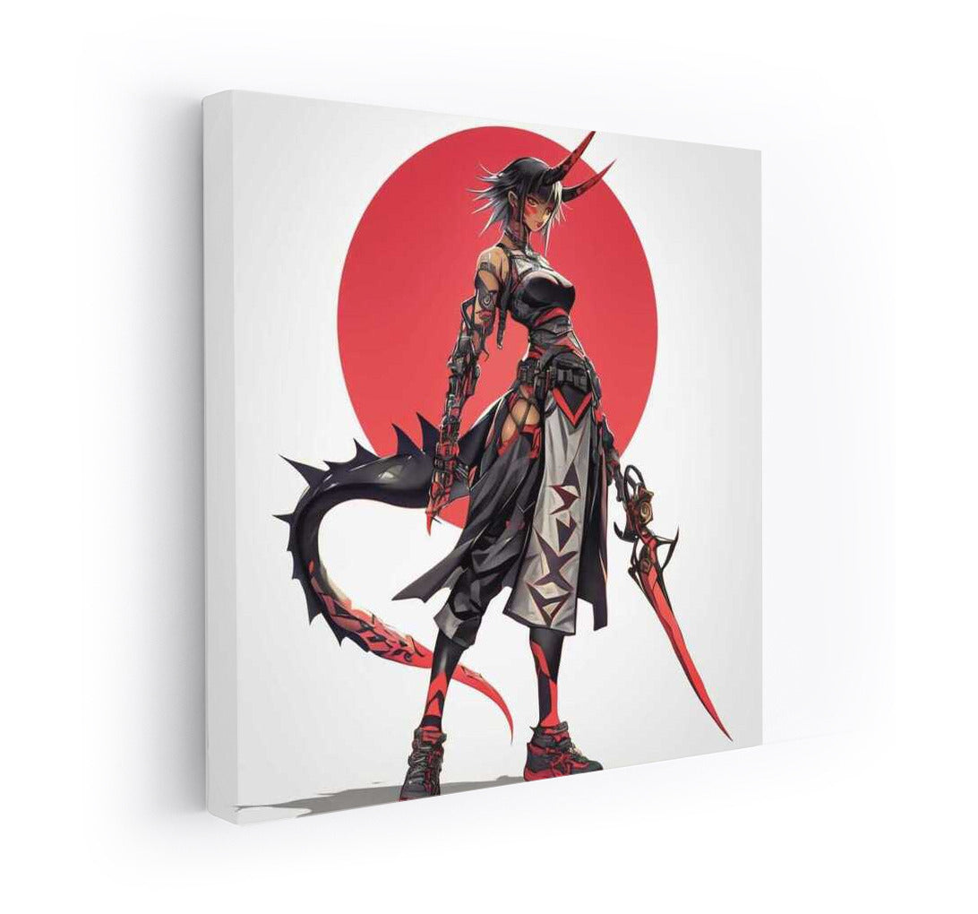 Fantasy Cyberpunk Demon 3: Vivid Visual Storm