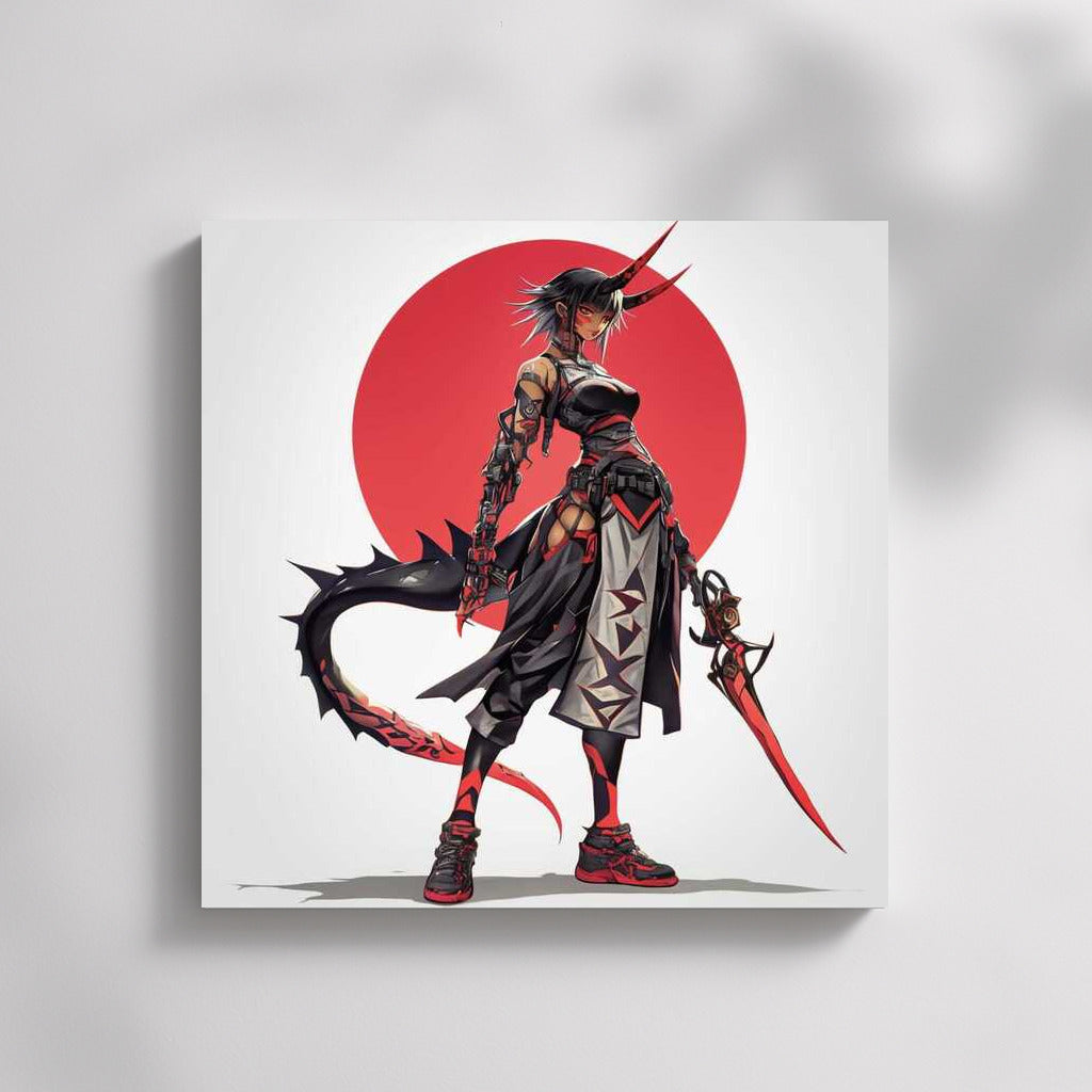 Fantasy Cyberpunk Demon 3: Vivid Visual Storm