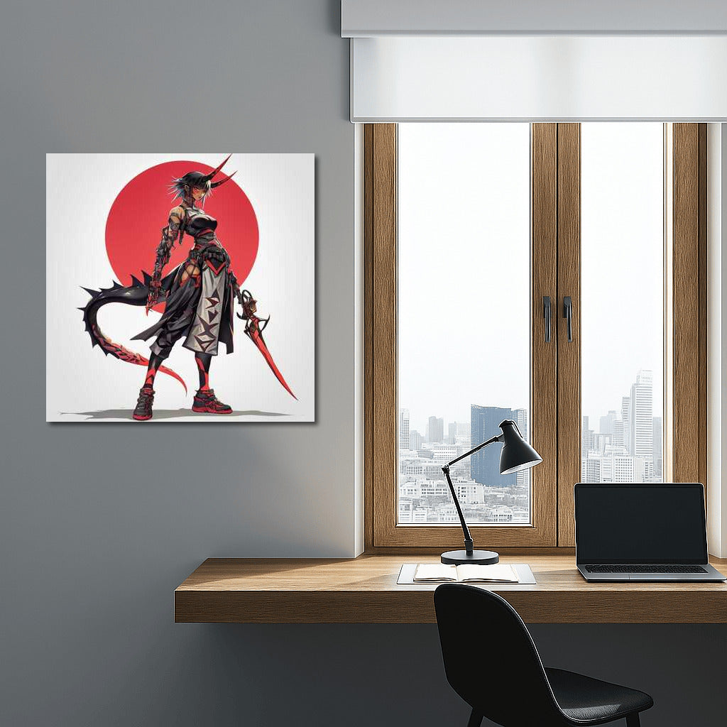 Fantasy Cyberpunk Demon 3: Vivid Visual Storm