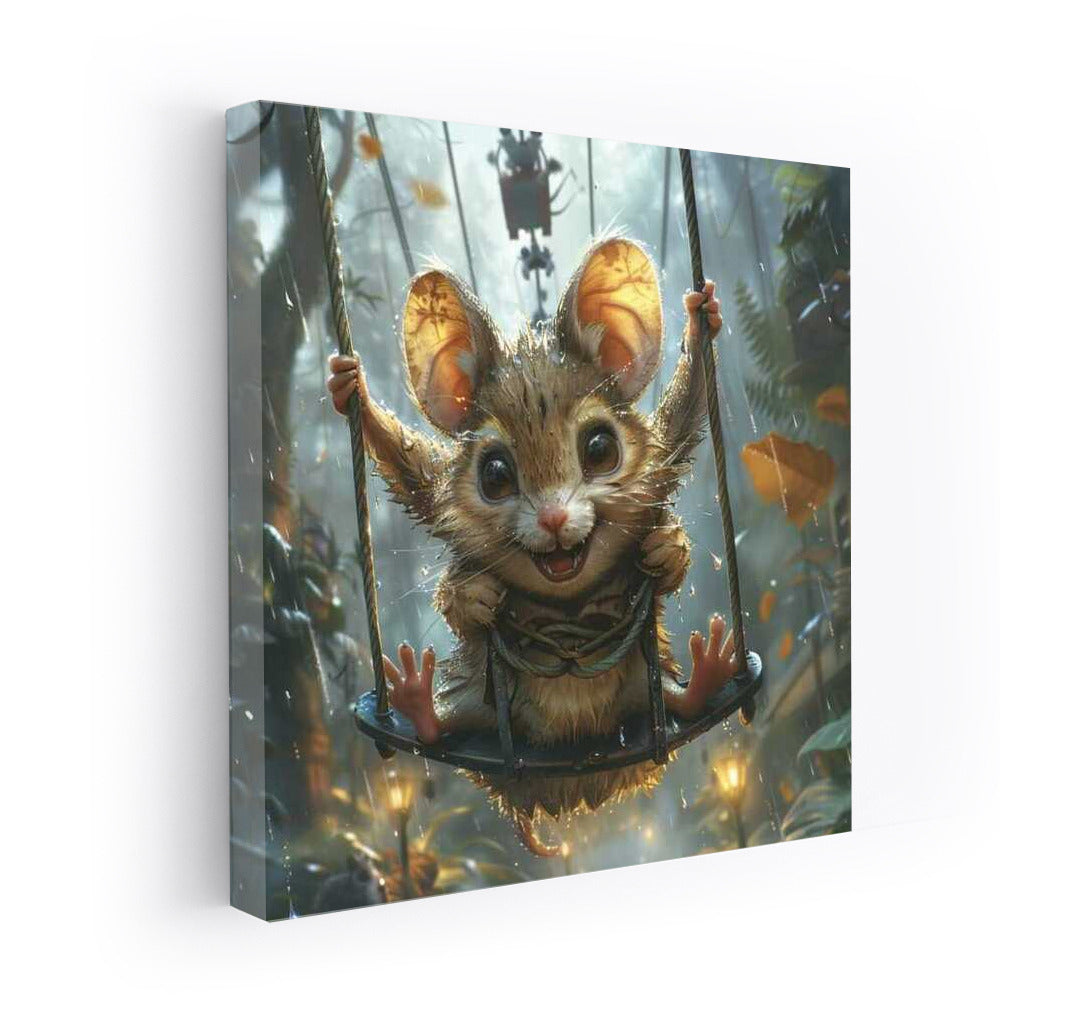 Fantasy Flight: Charming Mouse on a Swing