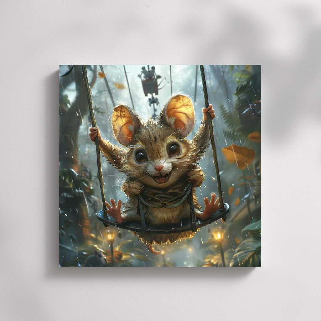 Fantasy Flight: Charming Mouse on a Swing